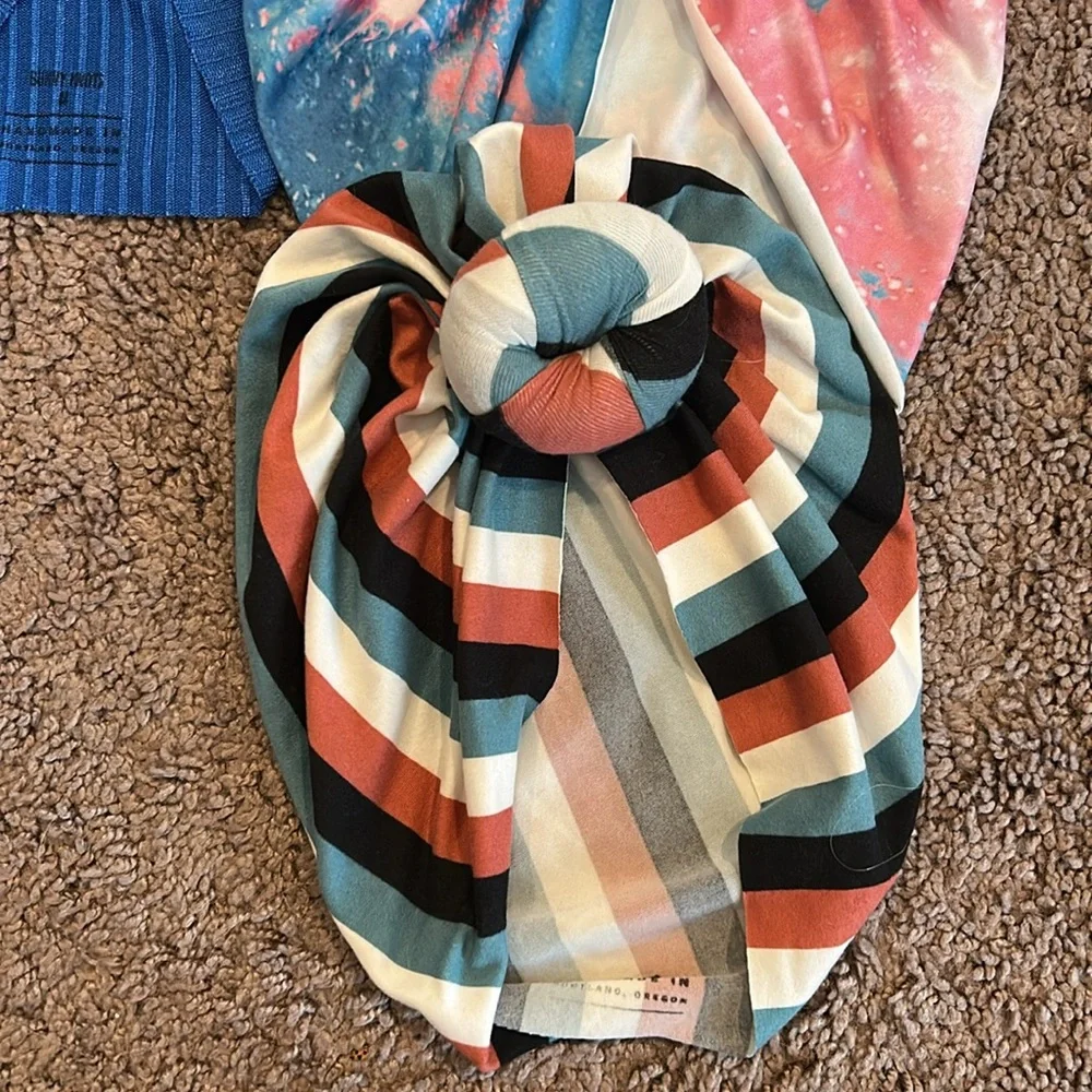 Bunny knots toddler turbans size medium ages 1-4 bundle of 5!